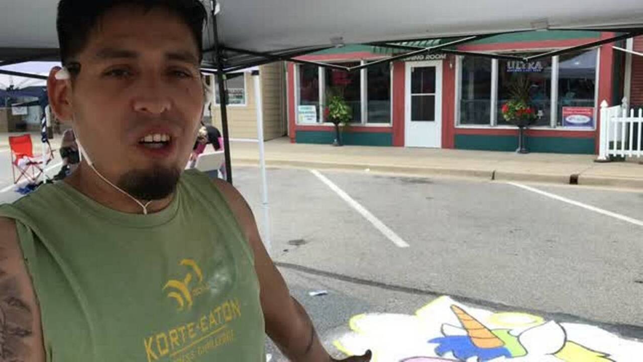 Highland Street Festival artist draws inspiration from girl's fight