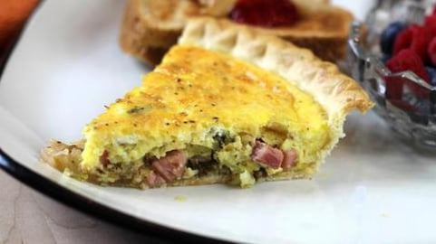 Ham and Asparagus Quiche