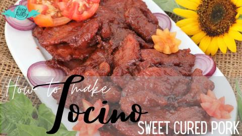How to make the Best Homemade PORK TOCINO (Sweet Cured Po...