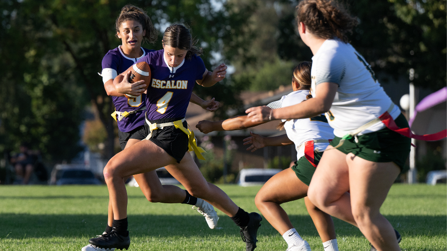 See Escalon beat Tracy in a flag football game | Modesto Bee