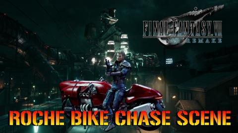 Final Fantasy 7 Remake: Roche Bike Chase Scene HD