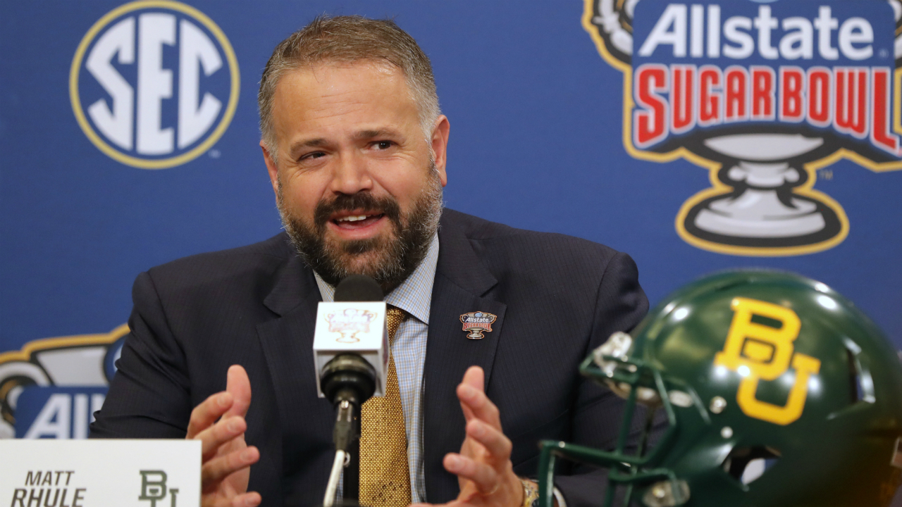 Matt Rhule gives passionate speech during Nebraska practice