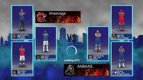NBA2K Mobile 23/08 3-on-3 gameplay