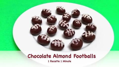 Chocolate Almond Footballs / Yummy Snack (shorts)