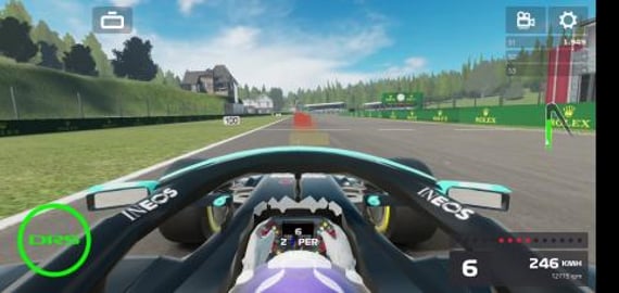 f1 mobile racing spring warmup event Belgium