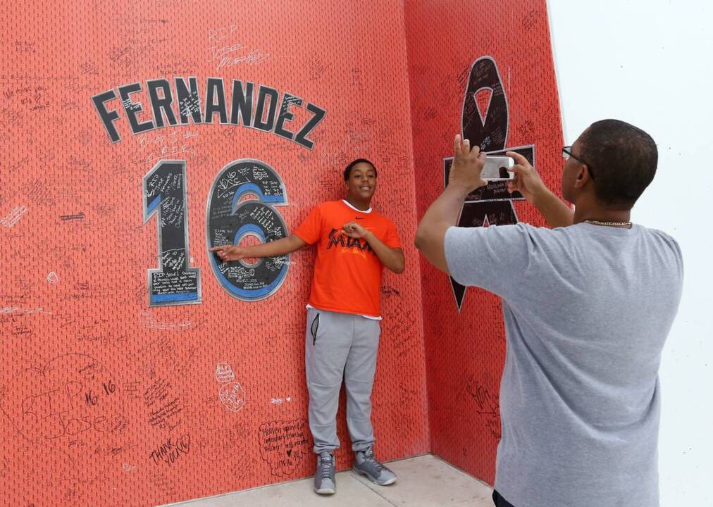 Jose Fernandez's locker, baseball gear preserved in Marlins clubhouse