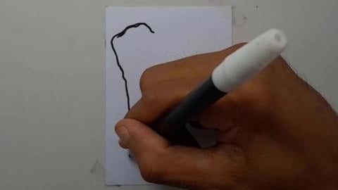 Drawing Grafiti Letter M V4 #shorts