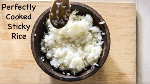 Perfectly Cooked Sticky Rice