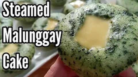 STEAMED MALUNGGAY CAKE _ Pinoy Food _ Taste Buds PH