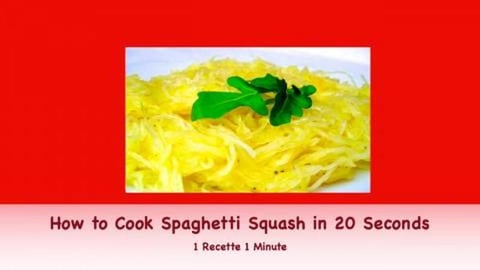 How to Cook Spaghetti Squash in 20 Seconds (shorts)