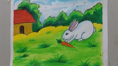 Rabbit Drawing | Tutorial | Sumana's Artwork