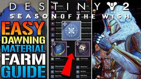 Destiny 2: Unlimited Dawning Material FARM! How To Farm D...