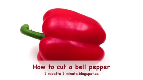 How to Quickly Cut a Bell Pepper