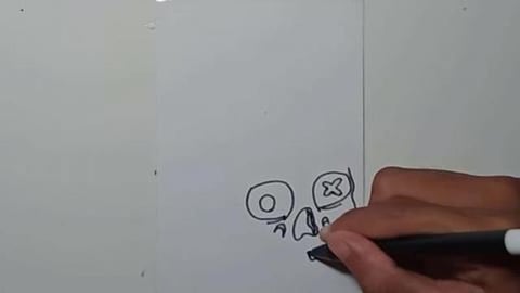 Drawing Graffity Character cas and skull shorts