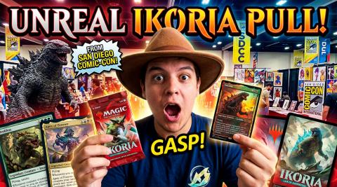 MTG Opening Ikoria booster pack from Comic Con!