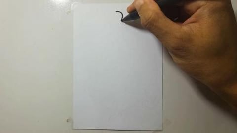 Drawing Graffiti bad heart knife banner