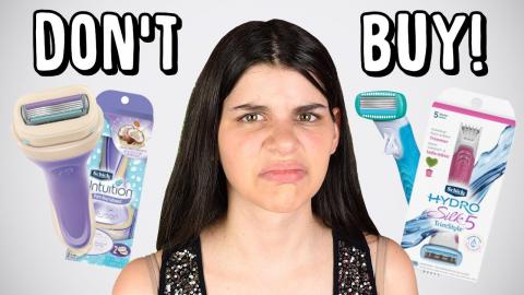 THE ABSOLUTE WORST Razors to Buy! Schick Intuition, Gille...