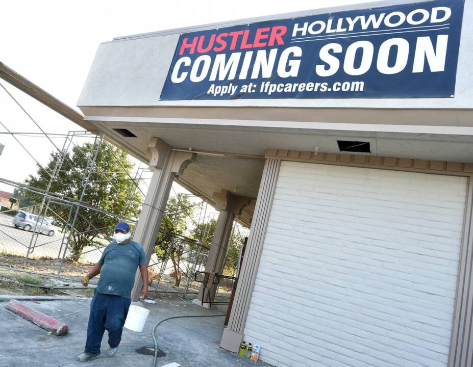 Hustler Hollywood crews begin work on Silver Dollar Hofbrau building on