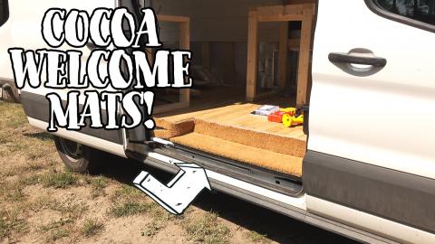 Using Door Mats to Make the Van More Like a Home