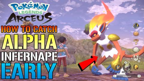 Pokemon Legends Arceus: How To Catch ALPHA INFERNAPE! The...