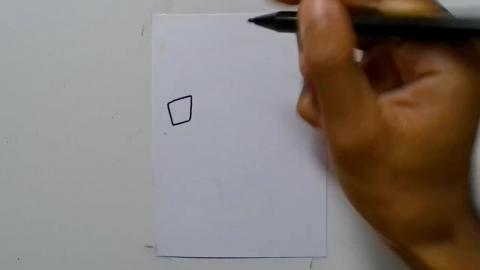 Drawing pop skull cartoon