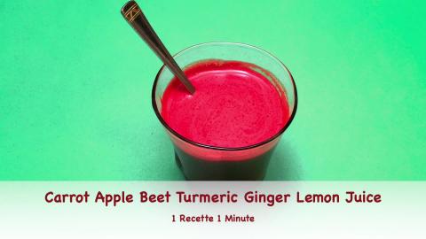 Carrot Apple Beet Turmeric Ginger Lemon Juice (shorts)
