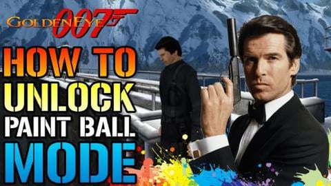 Golden Eye 007: How To Unlock Paintball Mode! & XBOX Achi...