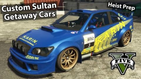 Custom Sultan Getaway Cars Heist Prep in GTA 5 Online Ps5...