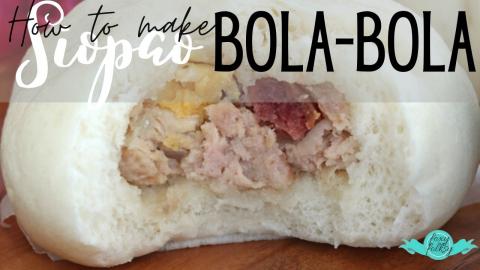 SIOPAO BOLA-BOLA  (STEAMED PORK BUNS)