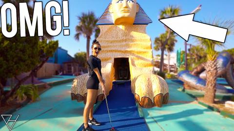 Lucky Hole In One At One Of The Best Mini Golf Courses Ev...