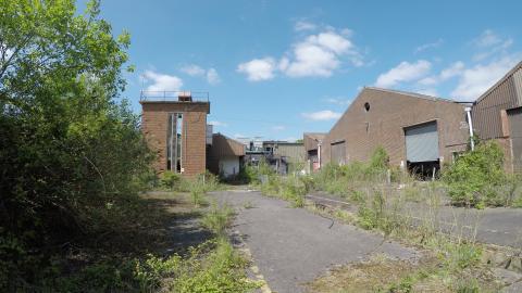 CREEPY ABANDONED APOCALYPTIC LOOKING BUILDING...