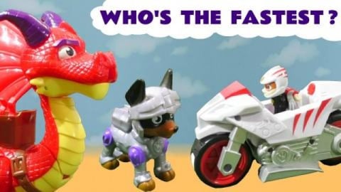 Paw Patrol Rescue Knights Toy Story with Moto Pups Wildca...