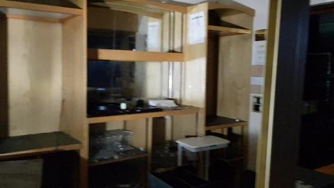 BEHIND THE BAR AT ABANDONED PUB/BAR