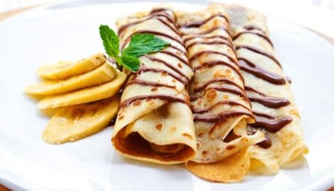 No Added Sugar Sweet Banana Pancakes Crepes Recipe