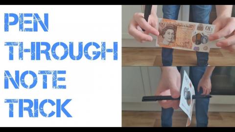 PEN THROUGH NOTE TRICK