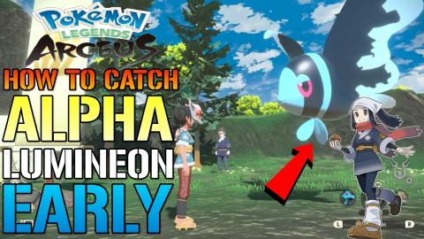 Pokemon Legends Arceus: How To Catch ALPHA LUMINEON! The ...