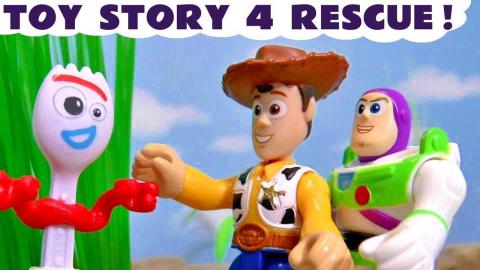 Disney Toy Story 4 Forky Rescue with Buzz Lightyear and t...