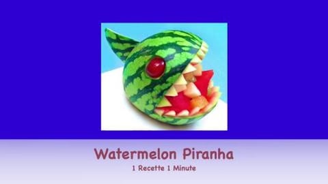 Watermelon Piranha / Fun Fruit Garnish (shorts)