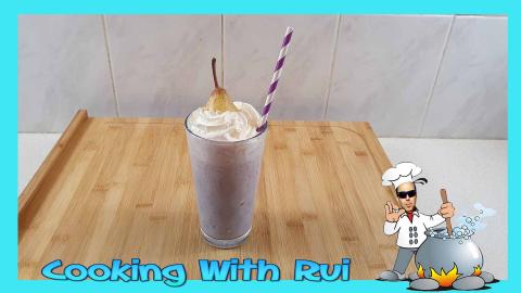 Grape Fruit And Pear Milkshake