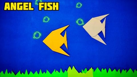 Origami Angel Fish | Origami tutorial | Paper craft