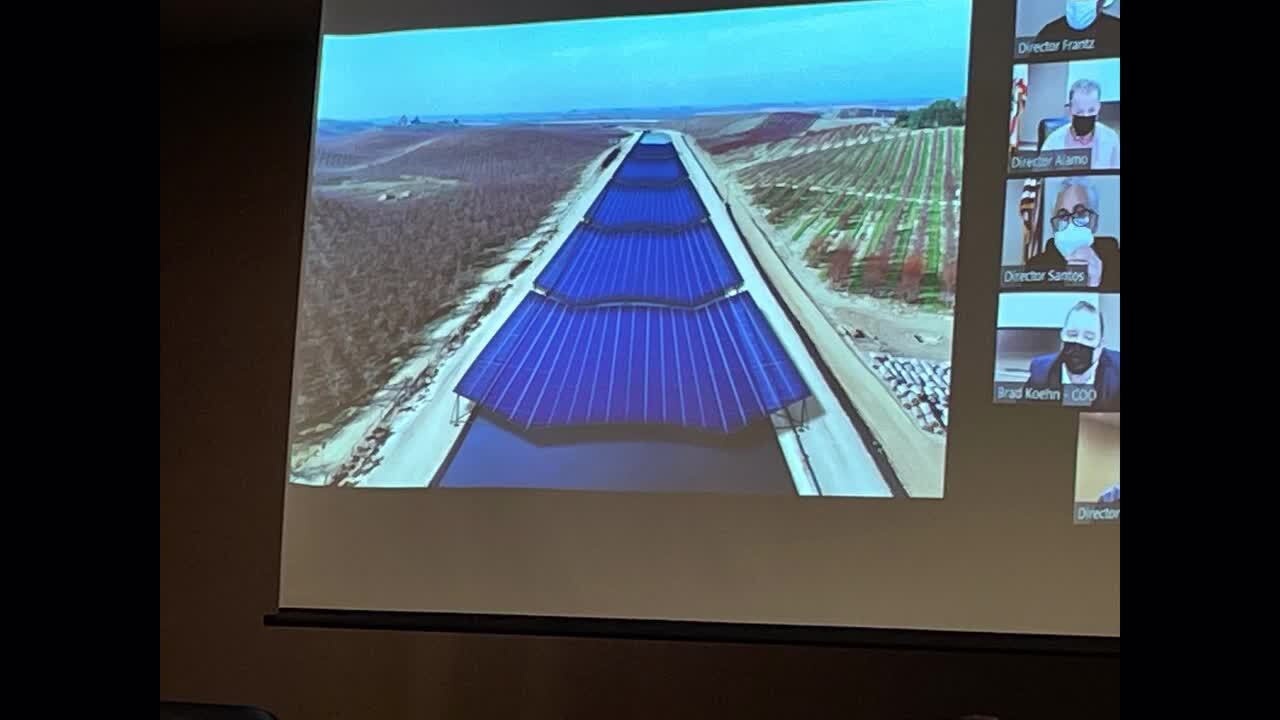 TID president talks about placing solar panels atop canals Modesto Bee