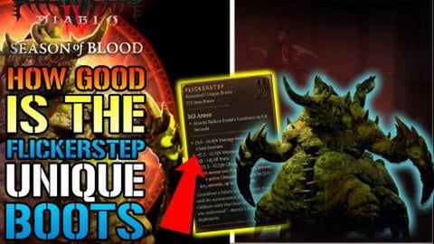 Diablo 4: "Flickerstep" Unique Boots! How Good Is This Un...