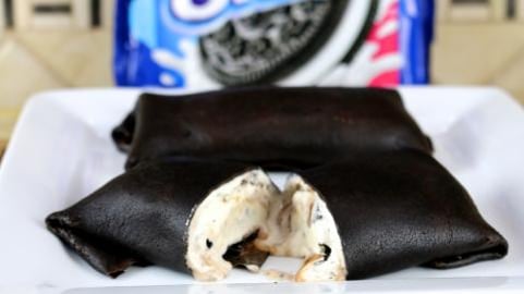 Epic Oreo Burrito with Chocolate Crepes