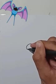 DRAW POKEMON ZUBAT #SHORTS