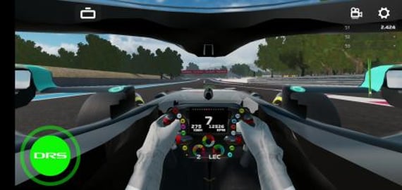 f1 mobile racing France 2022 spring warm-up event  