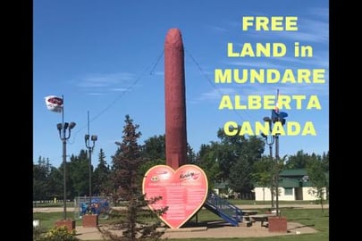 Free Land in very unusual town in Alberta, Canada 