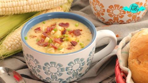 CORN CHOWDER With POTATO And BACON | FOXY FOLKSY - Modern...