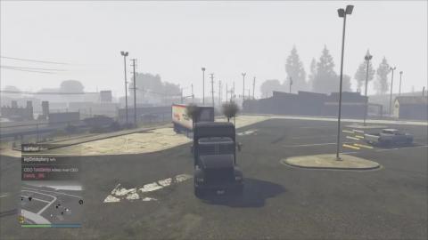 trucker simulator in GTA 5 Online Trailer Delivery long