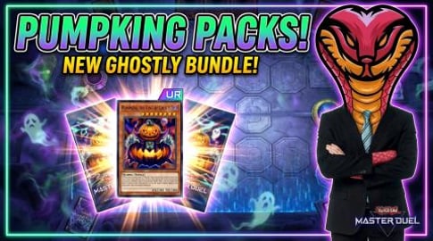 Yu-Gi-Oh! Master Duel opening Pumpking the King of Ghosts...