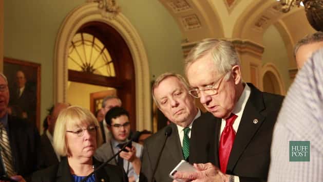 Harry Reed Reporter Reporter's Phone Interrupts Harry Reid's News Conference | HuffPost ...